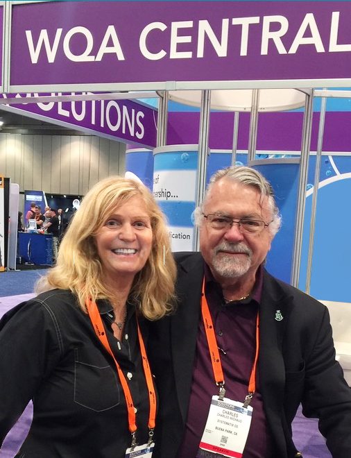 Charles "Chubb" Michaud with Barbara Manfrediz at the WQA Convention